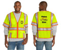 CornerStone® ANSI 107 Class 3 Surveyor Mesh Zippered Two-Tone Short Sleeve Vest