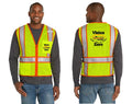 CornerStone® ANSI 107 Class 2 Mesh Zippered Two-Tone Vest