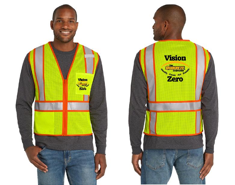 CornerStone® ANSI 107 Class 2 Mesh Zippered Two-Tone Vest