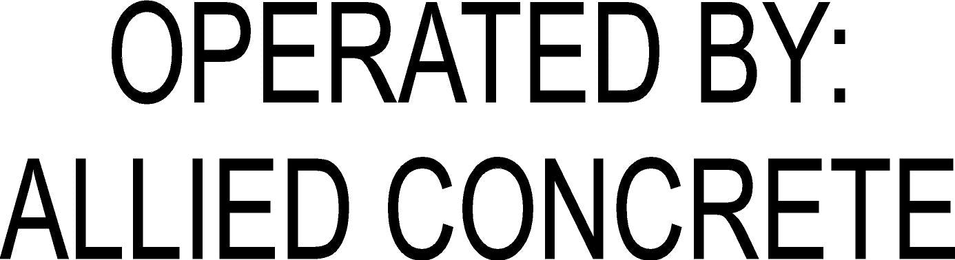 Operated By: Allied Concrete